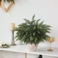 thumbnail image 3 of TETOU 12pcs Real Touch Cedar Branches,18" Artificial Christmas Cedar Branch Realistic Fake Pine Picks Faux Greenery Plants Stem for Vase DIY Crafts Garland Wreath Indoor Outdoor Home Decor, 3 of 10