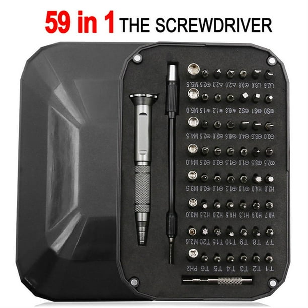 Scienceny Juego de destornilladores 59 en 1, juego de puntas de destornillador de precisión, herramientas de reparación manual para tabletas y teléfonos Herramientas y ferretería Scienceny TO003958-00