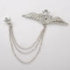 thumbnail image 2 of Broche Pin Sunnimix Cadena Cristal para Traje Camisa Hombre Plata, 2 of 8
