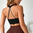 thumbnail image 4 of Women's Sports Bra Racerback Running Yoga Bra Workout Bra Black Sports Bras for Women Size S-2XL, 4 of 5