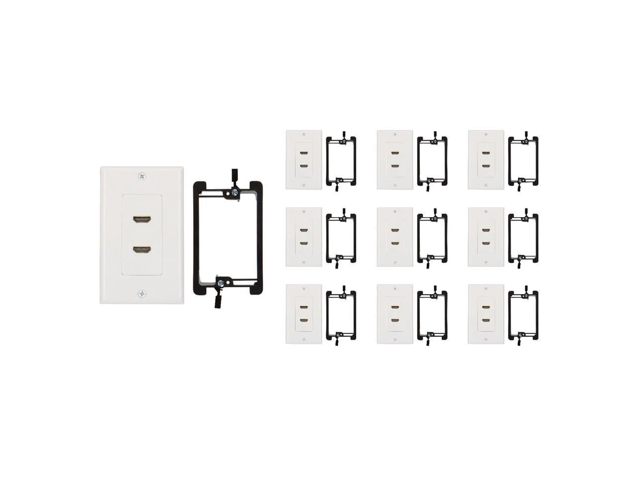 2 Port Hdmi Wall Plate Kit Decora White Clubcomercio Br 2 Port Hdmi Wall Plate Kit Decora White