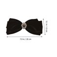 thumbnail image 3 of Pince à Cheveux Nœud Papillon pour Femmes Pince à Cheveux Fleur Perle Barrette pour Filles, 3 of 9