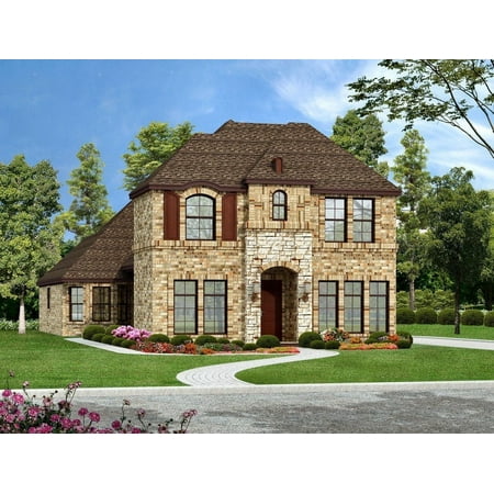 015-793: Luxury Narrow lot 3 Bed, 4 Bath Luxury Home Plan, 2879 Sq Ft: Full Blueprints with License to Build by Home Plan Marketplace - Lesuto