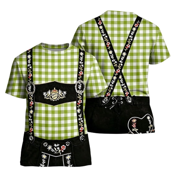 Mens' Oktoberfest Festival Casual Tee Funny Beer Theme 3D Printed Party Costume Shirt