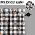 thumbnail image 5 of Rod Pocket Kitchen Curtain Set 3-Piece, 27.5x36 Inch Valance & Tier Drapes, Polyester Pongee Cafe Curtains for Living Room, Bathroom, Farmhouse Rustic Country Window Treatments., 5 of 6