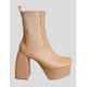thumbnail image 2 of BOTIN DE PLATAFORMA PARA MUJER MALABIS BOT-1021 COLOR CREMA, 2 of 5