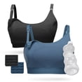 thumbnail image 1 of Sujetador Momcozy Pumping Bra, manos libres, 2 unidades, algodón, 1 of 7