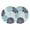 turquoise, variant on Turquoise Sunflowers Round 13 Inch Placemats Set of 2, Boho Vintage Floral Rustic Blossom HeatResistant Non Slip Place Mats for Dining Table, Wipeable Braided Kitchen Table Mats for Housewarming