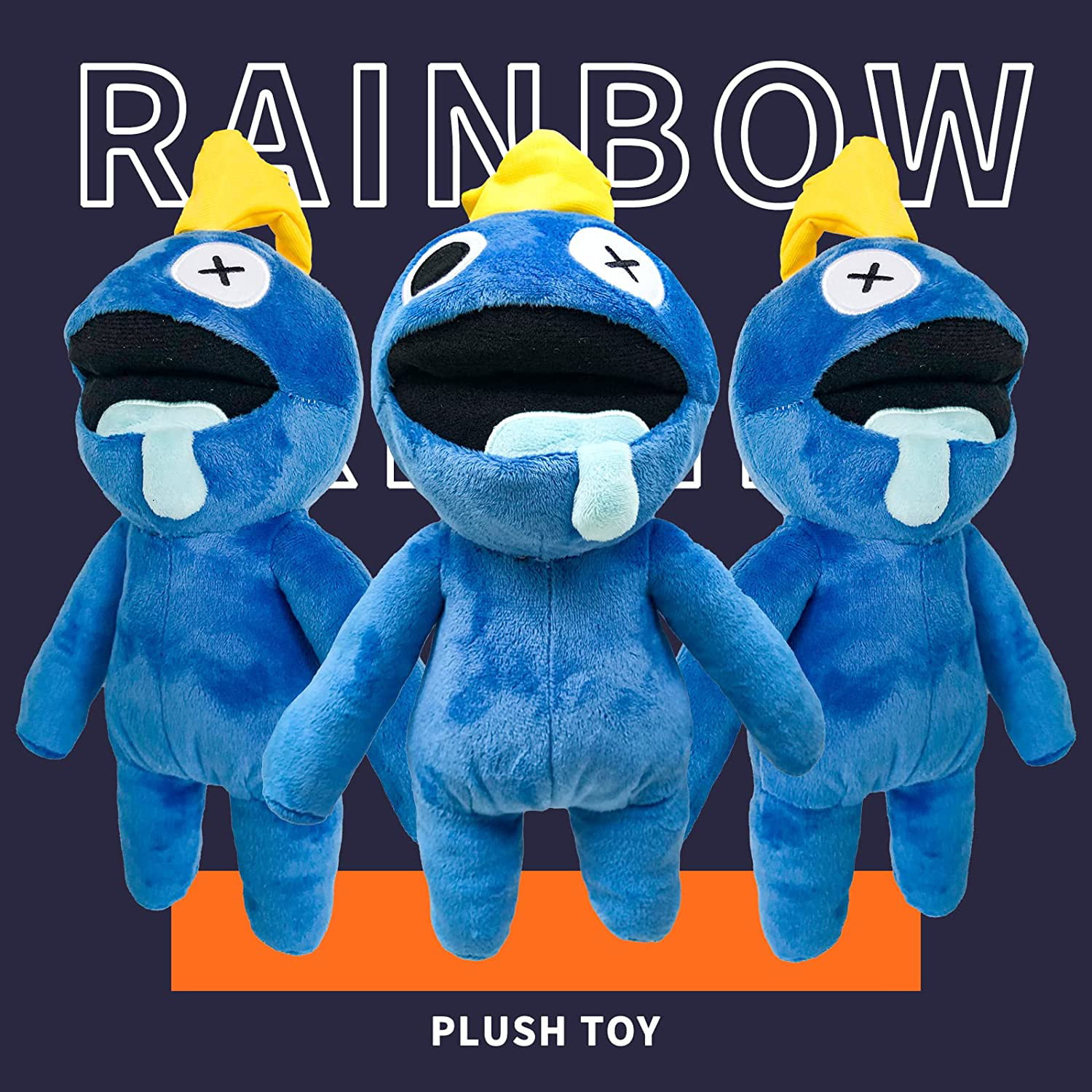 GETIEN Kids Rainbow Friends Plush Toys, 12in (Blue+Orange+Green+Purple+Red)  : : Toys