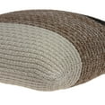 thumbnail image 4 of Parkland Collection Athea 20x20" Solid Cotton Fabric Throw Pillow in Brown/Beige, 4 of 10