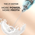 thumbnail image 3 of Zulay New Titanium Motor Milk Frother (Without Stand) - Handheld Frother Whisk, Milk Foamer Frother, Mini Blender and Electric Mixer for Coffee, Frappe, Latte, Matcha, Budget No Stand - White, 3 of 8