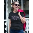 thumbnail image 2 of Mothers Day Festive Pink Text Shaped T-Shirt Women -Image by Shutterstock, Female XX-Large, 2 of 4