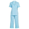 thumbnail image 7 of Secret Treasures Women's Plus Traditional Short Sleeve Notch Collar Pajamas Set, 7 of 7