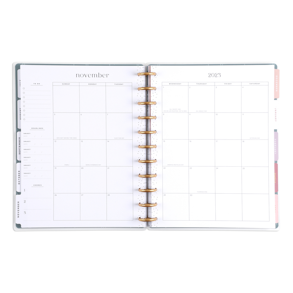 Happy Planner Dated 12 Month Planner, July 2023 – June 2024, Homeschool Layout, Subtle Sophisticated, Big Sized Planner 8.5” x 11” - image 3 of 6