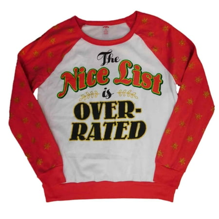 Junior' The Nice List is Over-Rated Sweatshirt
