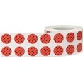 thumbnail image 3 of Red with Black Polka Dot Circle Stickers | 0.5" Inch Round | 1,000 Pack, 3 of 3