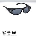 thumbnail image 3 of Aochakimg Polarized Unisex Sunglasses, Matte Black, 3 of 5
