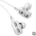 thumbnail image 3 of Quad-Core Dual Dynamic In-Ear Wired Headphones with 3.5mm and Type-C Connectors in Four Colors, 3 of 8
