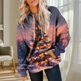 thumbnail image 4 of Christmas Outfits for Women Oversized Sweatshirts Hoodie with Pocket Dropped Long Sleeve Baggy Hooded Xmas Tops (XL, Navy), 4 of 7