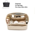 thumbnail image 4 of Organizador de bolsas de inserción apto para el bolso de cinturón Celin e NANO Micro Mini Flap, bolso moldeador, inserto de monedero, delineador de maquillaje, bolsa interior de viaje, 4 of 5