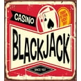 thumbnail image 3 of Ambesonne Poker Duvet Cover Sets, Casino Sign Showing Blackjack, 2-King, Cream Vermilion and Dark Grey, 3 of 7