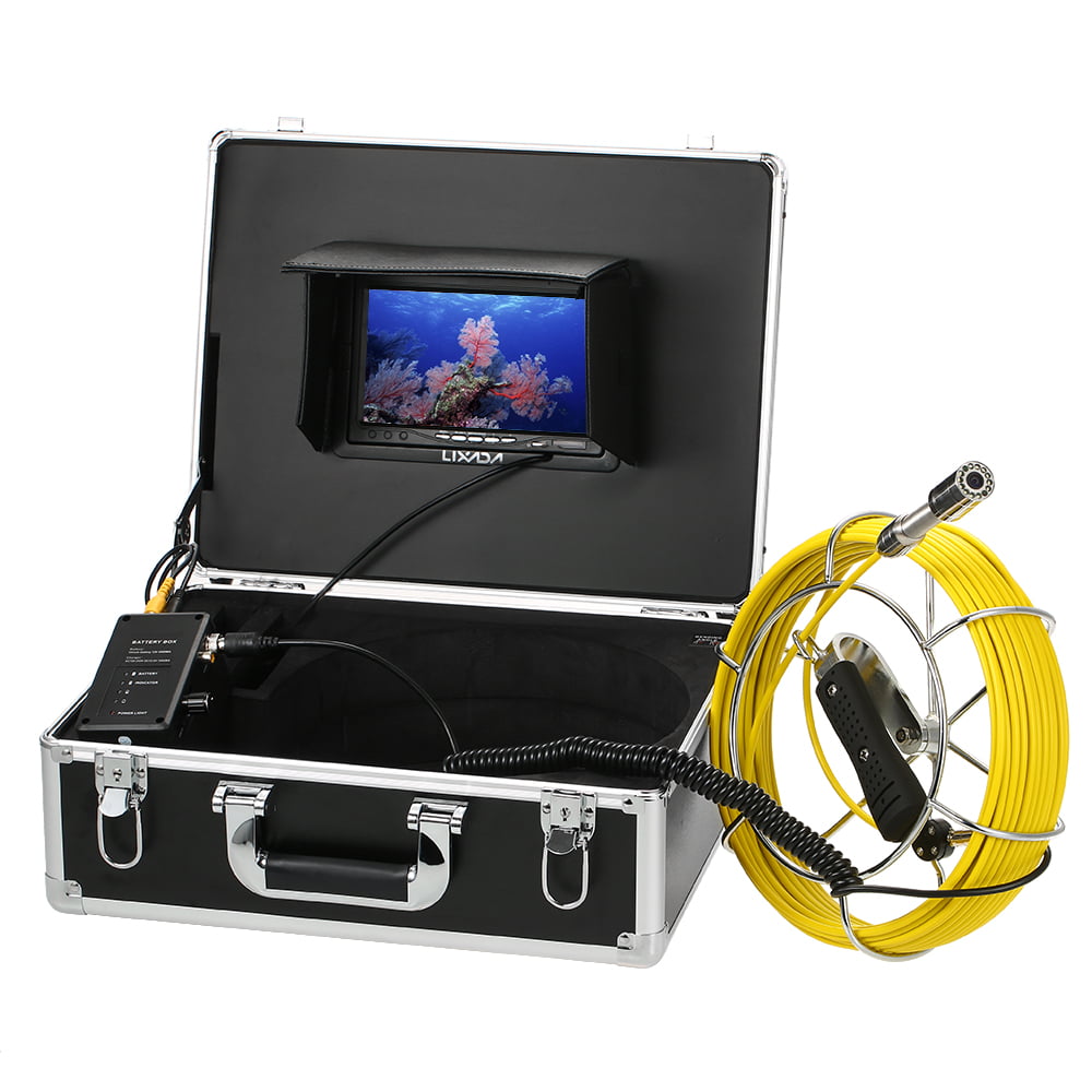 Lixada 20M 140° DVR Recorder  Inspection System Snake Camera Sewer Video 12 LEDs 