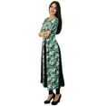 thumbnail image 3 of Bimba Womens Print Rayon Dress Long Flaired Maxi Kurti Trendy Chic Designer, 3 of 7