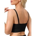 thumbnail image 3 of INSPIRE CHIC Nursing Bras for Women Wireless Push Up V Neck Maternity Bralettes Full Coverage Breastfeeding Bra with Adjustable Straps 2XL Black, 3 of 4