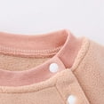 thumbnail image 6 of FAOWME Girls Long Sleeve Pullover Romper Sweatshirt Bodysuits Romper Pink 0-3 Months, 6 of 8