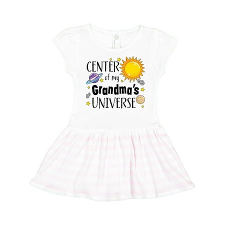 

Inktastic Center of my Grandma s Universe Gift Toddler Girl Dress
