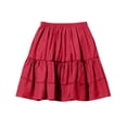 thumbnail image 7 of Khunlpohl Girl's Cotton Skirts Elastic Waisted Pleated Ruffled Hem Summer Casual Comfortable Vacation Skirt, 7 of 7
