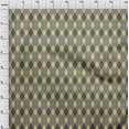 thumbnail image 3 of oneOone Cotton Poplin Twill Gray Fabric Argyle Check Dress Material Fabric Print Fabric By The Yard 56 Inches Wide, 3 of 4