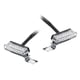thumbnail image 4 of 2 piezas luces LED de señal de giro negras para motocicletas, indicadores de señal de giro LED para motocicletas, luces intermitentes con lentes ámbar Enchapado Sunnimix señales de giro de motocicleta, 4 of 6