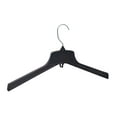 Hanger Central Recycled Black Heavy Duty Plastic Outerwear Coat Jacket