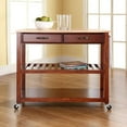 thumbnail image 3 of Crosley Natural Wood Top Kitchen Prep Cart-Color:Cherry, 3 of 5