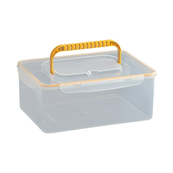 Plastic Tool Box with Handle,Heavy Duty Organizer Tool Box, Portable Tool Box Organizer for Household Workshops