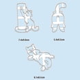 thumbnail image 4 of 22cm 1/3 Uds cortadores de galletas de gato forma de trasero de gatito Diy molde para galletas sello utensilios para hornear Shytmv, 4 of 5