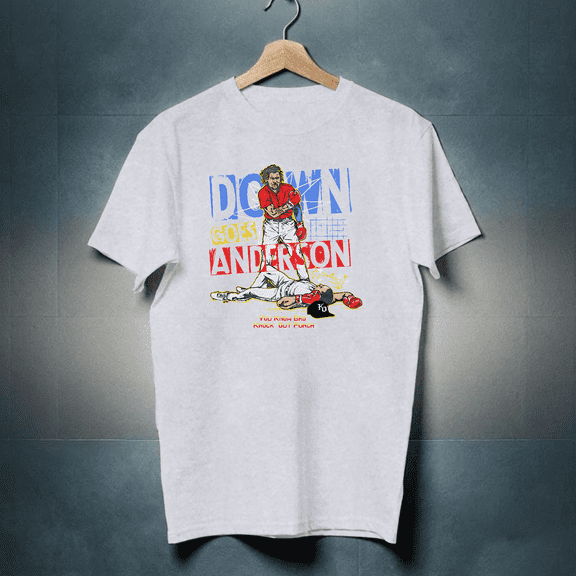 Cleveland Team Guardians Down Goes Anderson T-Shirt