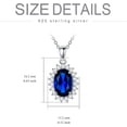 thumbnail image 5 of THOYAS Sapphire Necklace 925 Sterling Silver Simulated Blue Sapphire Pendant Necklace Jewelry present for Mom Women, 5 of 6
