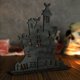 thumbnail image 3 of Halloween Adornos de Madera Decorativos de Madera Silueta Bosquejo Haunted House Decoración de Escritorio, 3 of 6