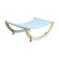 thumbnail image 5 of Cat Hammock Swing Bed Elevated Sleeping Chair for Indoor Cats Raised Floor Kitty blue, 5 of 8