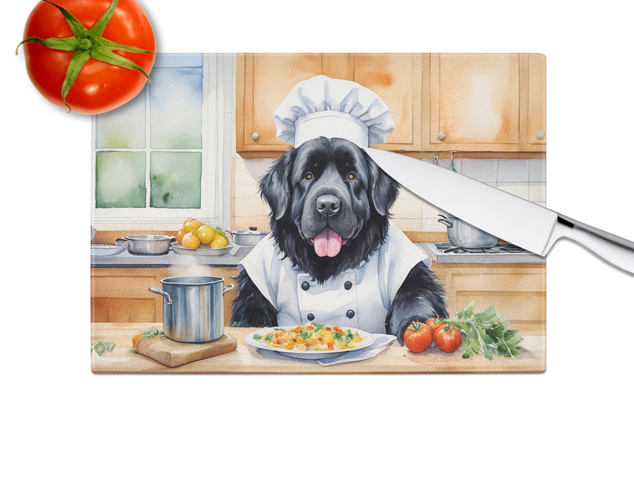 Newfoundland The Chef Glass Cutting Board 12 in x 15 in