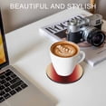thumbnail image 6 of Dark Red Yellow Ombre Coasters Set of 2, Absorbent Coasters for Drinks, Farmhouse Modern Gradient Art Coaster for Desk Coffee Table Protection, Home Decor House Warming Gifts 4", 6 of 8