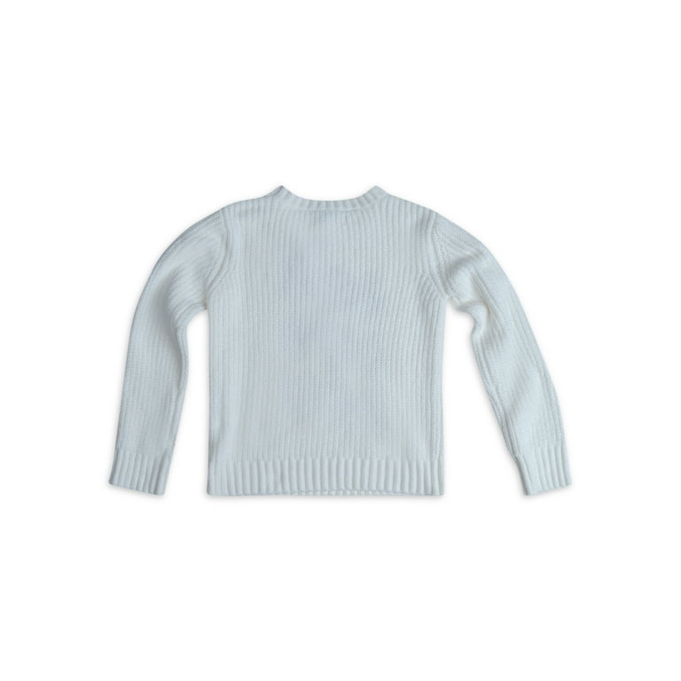 Jolly Sweaters Girls Christmas Long Sleeve Crew Neck Pullover Sweater Sizes 4 16 Walmart