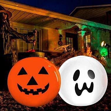 16 inches Halloween Inflatable Pumpkin Decorations Halloween Holiday Outdoor Yard Decorations with Waterproof Multicolor LED Lights and Remote Control Inflatable Ghost
