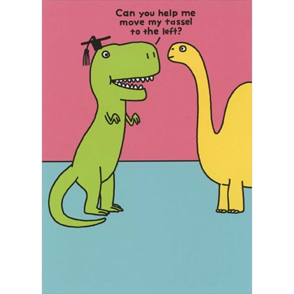 RSVP T-Rex: Can You Help Me Move My Tassel Funny Graduation Card