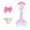 Pink, variant on Hienoo Girls 3-Piece Swimsuit Princess Ruffle Bikini Fish Tail Set Toddler Swimwear, Sizes 4-13