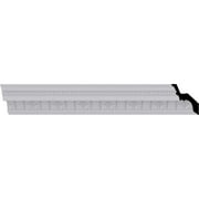 4 5/8"H x 4 1/8"P x 6 1/4"F x 94 1/2"L Helene Leaf Crown Moulding