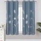 thumbnail image 1 of Cortinas Blackout Estelar Textiler Azul Piedra con Diseño de Palma, 1 of 9