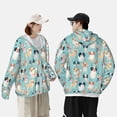 thumbnail image 4 of Kdxio Colorful Dog Print Women Men Sun Protection UPF 50+ Jackets Zip Up Long Sleeve Hoodie Hiking Lightweight with Pockets, 4 of 7